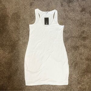 Fashion Nova White Sleeveless Bodycon Dress